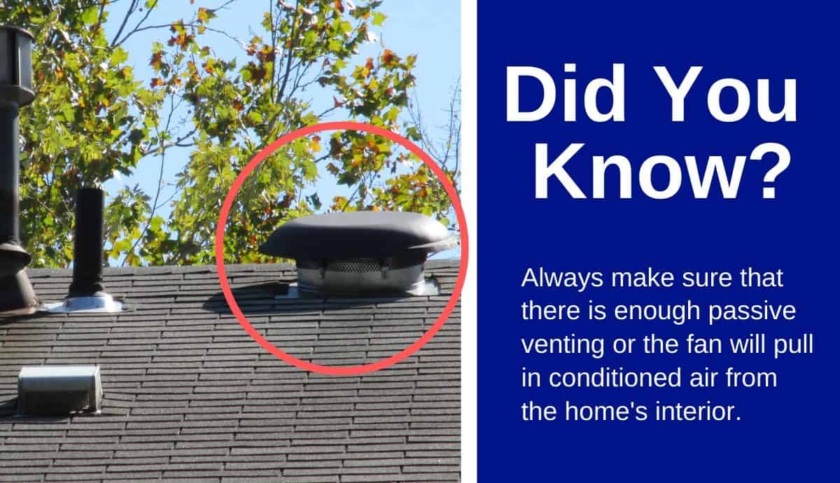 enough passive venting for attic fan enough passive venting for attic fan