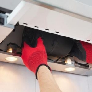 how to clean range hood baffle filter