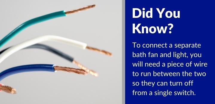 How To Wire a Bathroom Fan and Light On One Switch (1)