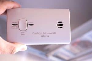 beeping carbon monoxide alarm