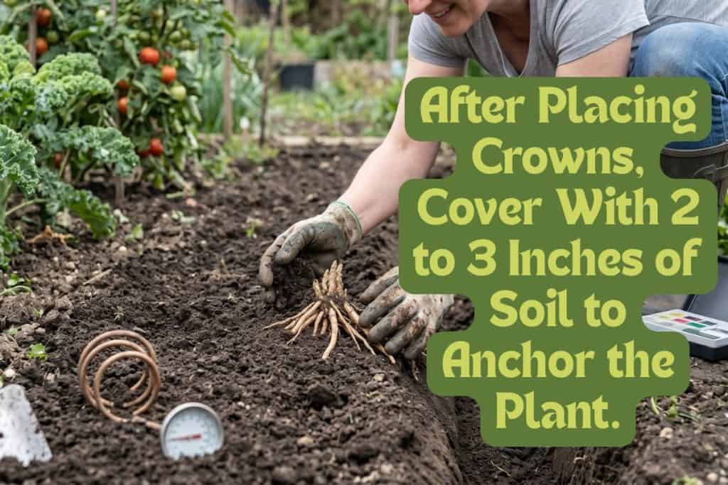 Grow Your Own Asparagus: 8 Easy Tips for a Long-Lasting Harvest 6 backfill asparagus trench