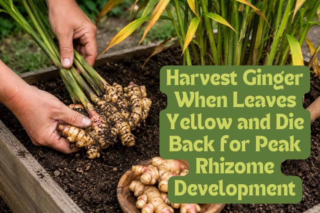How to Grow Ginger at Home from Rhizome to Harvest 9 when to harvest ginger