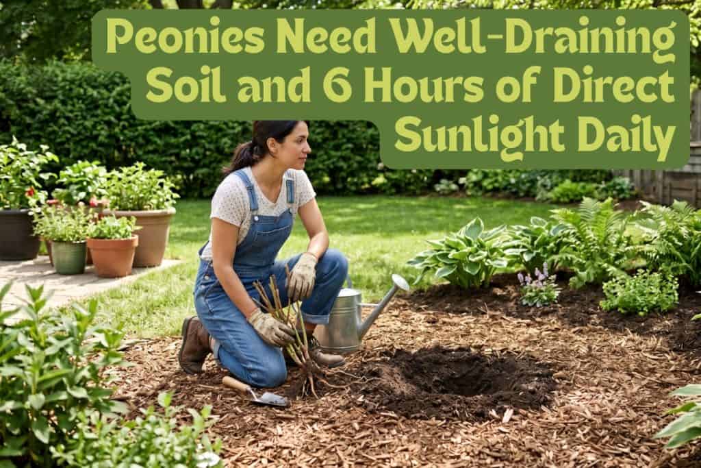Master Growing and Caring for Peonies: An 8-Step Guide 3 choose peony planting site