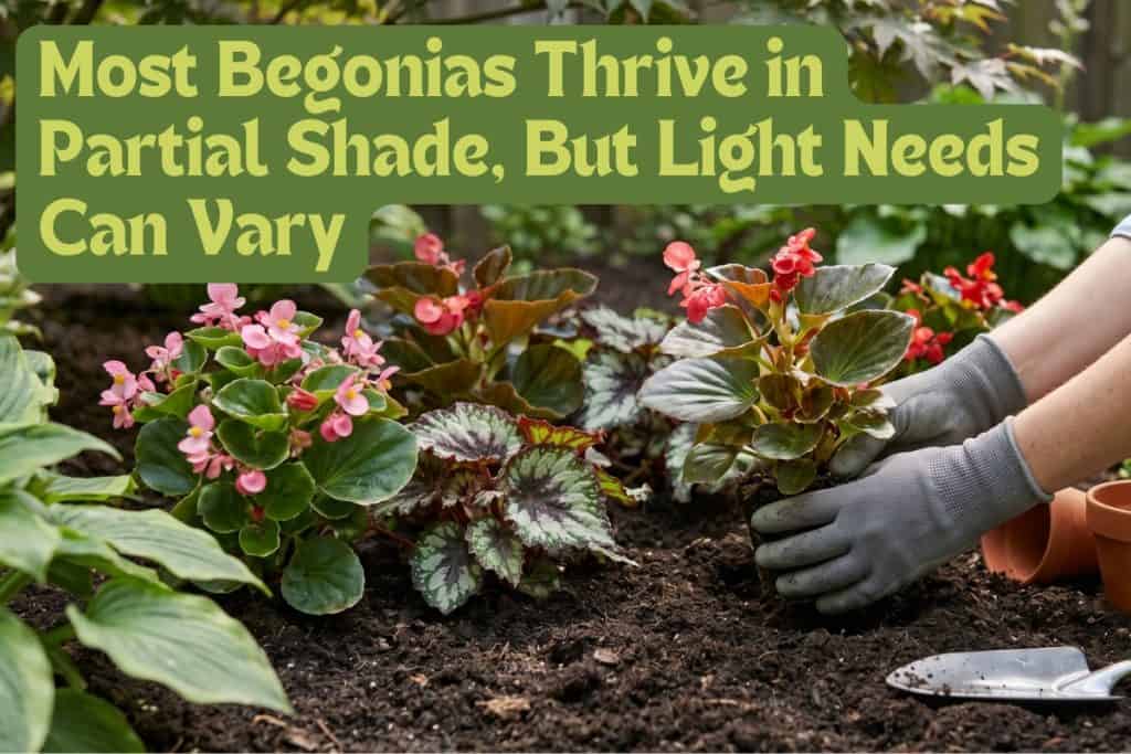 How to Grow Begonias That Bloom All Season Long 5 give begonias the right light