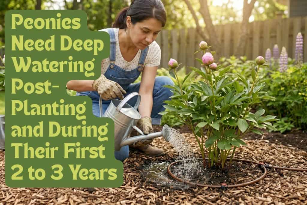 Master Growing and Caring for Peonies: An 8-Step Guide 7 watering peonies