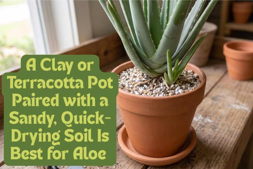 aloe vera soil and pot