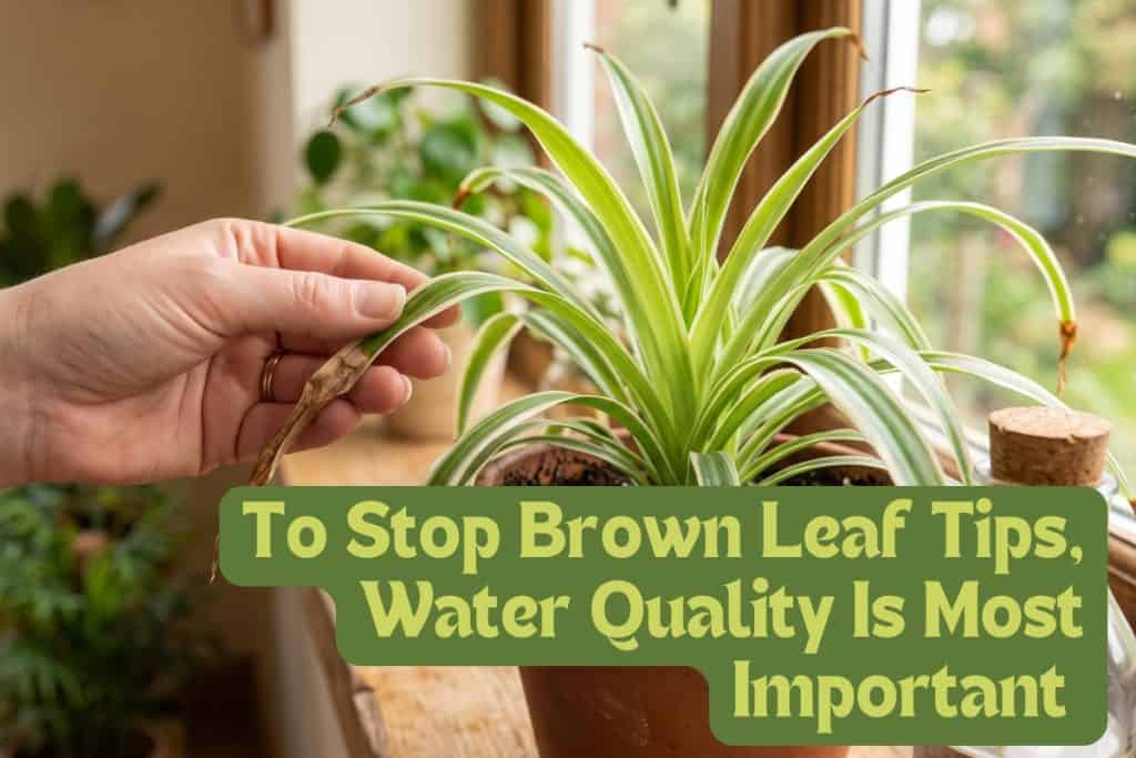 brown tips on spider plants