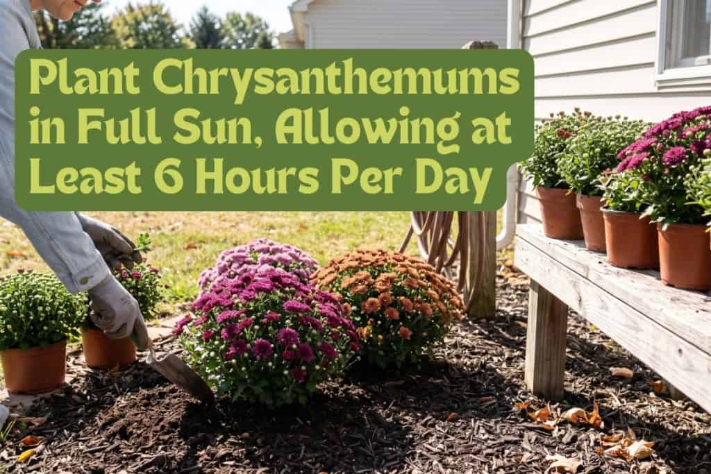 choose mums planting location
