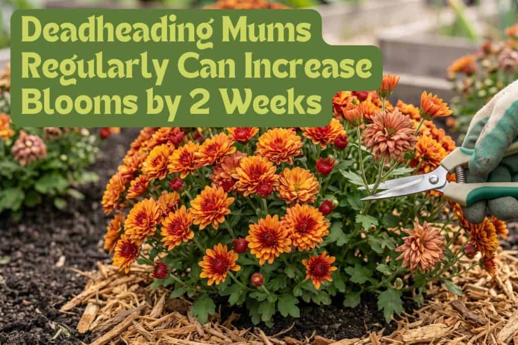 deadhead chrysanthemums