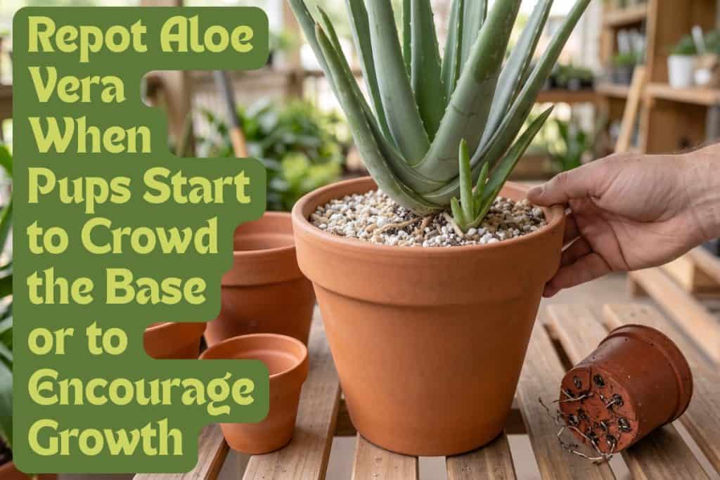 repotting aloe vera plants