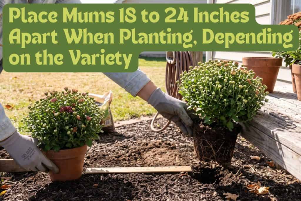 space mums while planting