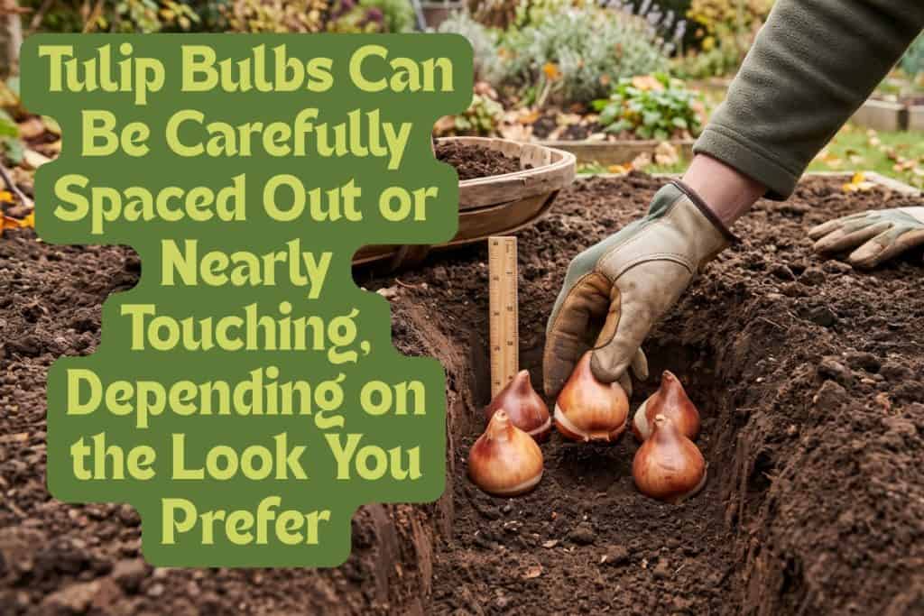 Tulip planting depth.