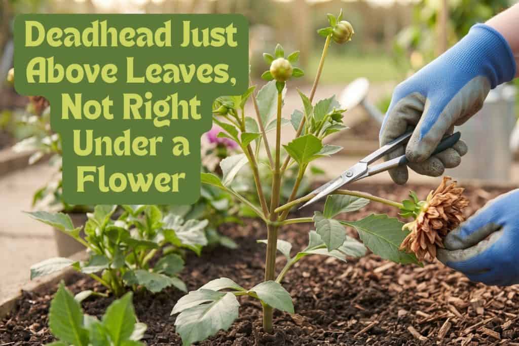 deadheading dahlias
