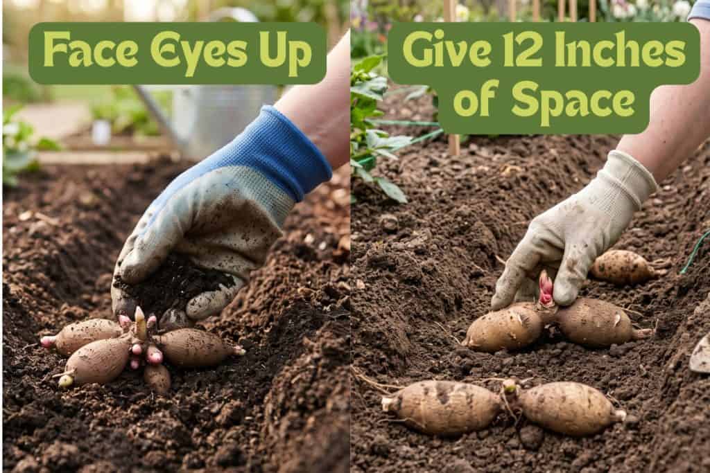 planting dahlia tubers